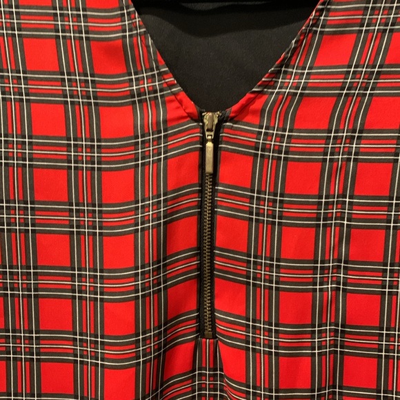 Express Plaid 3/4 Sleeve Top Size X-small - Picture 3 of 5